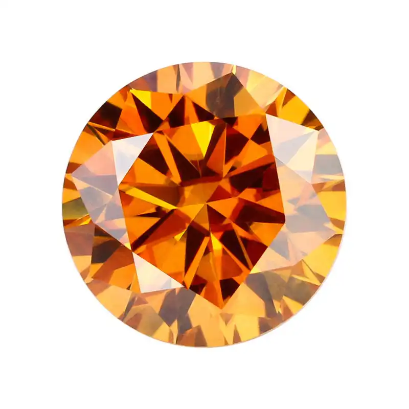 Orange Fanta Moissanite