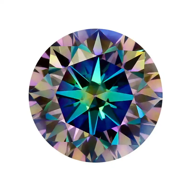 Seven-Color Moissanite