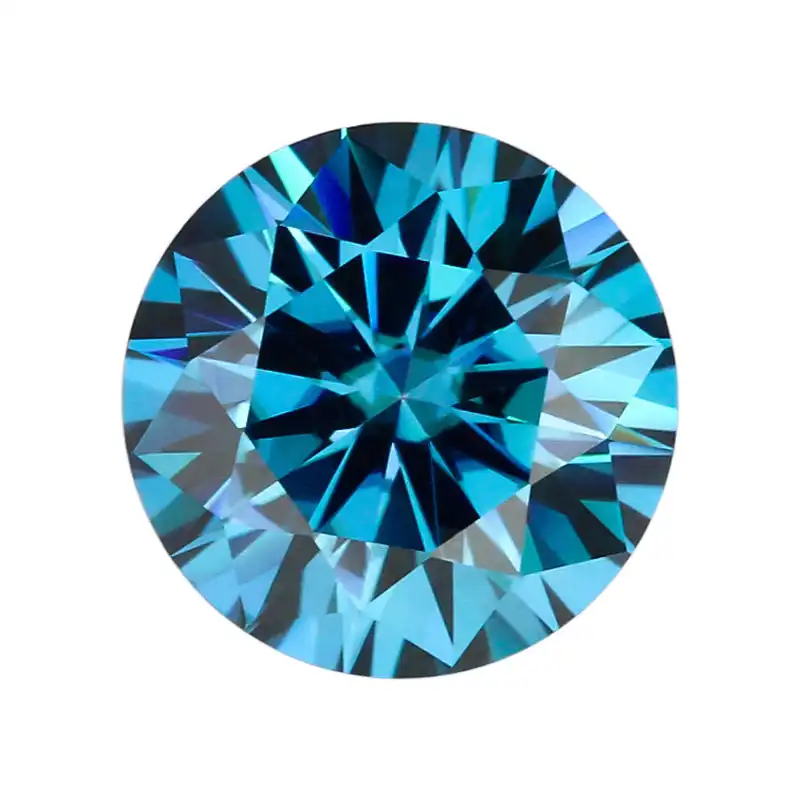Sapphire Green-Base Moissanite