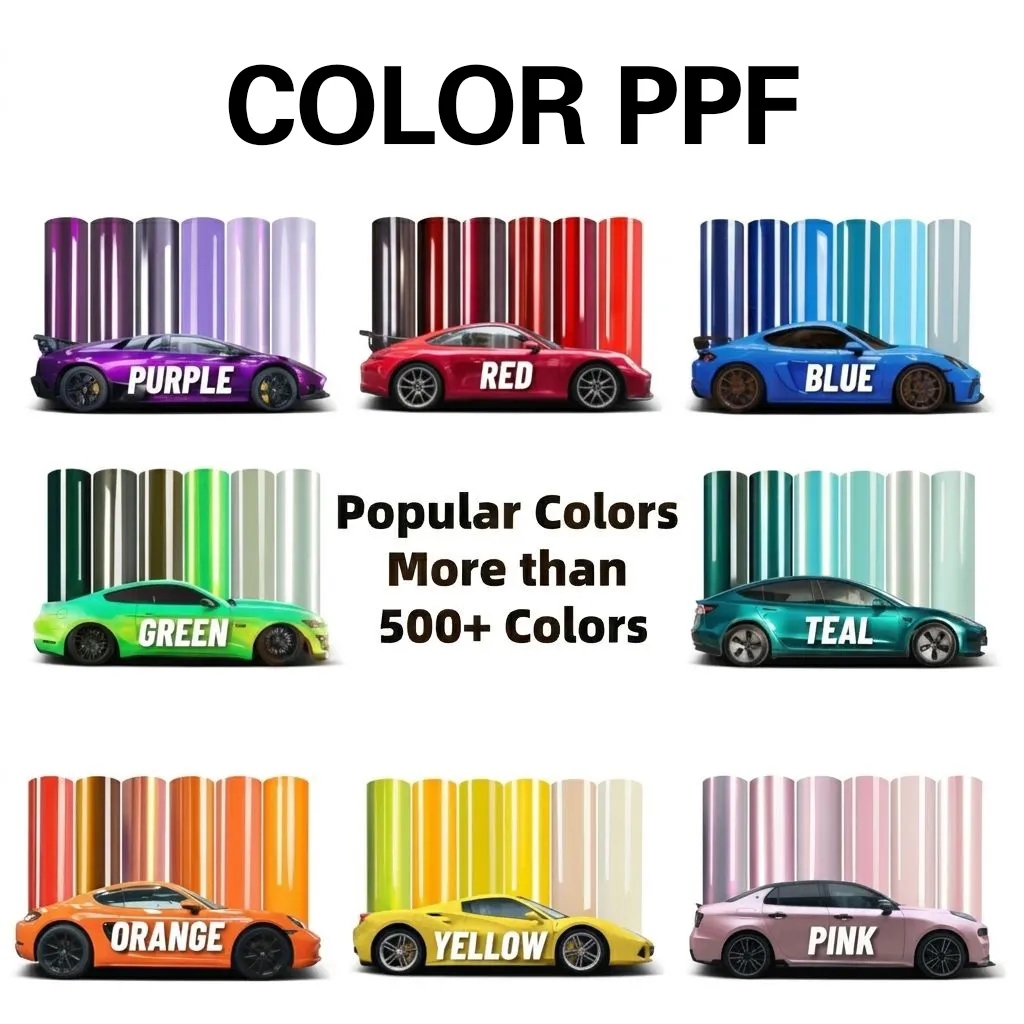 Color PPF applied on vehicle