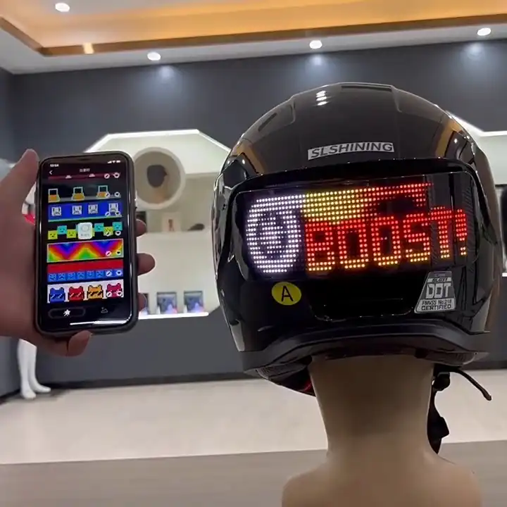 Helmet app control demo