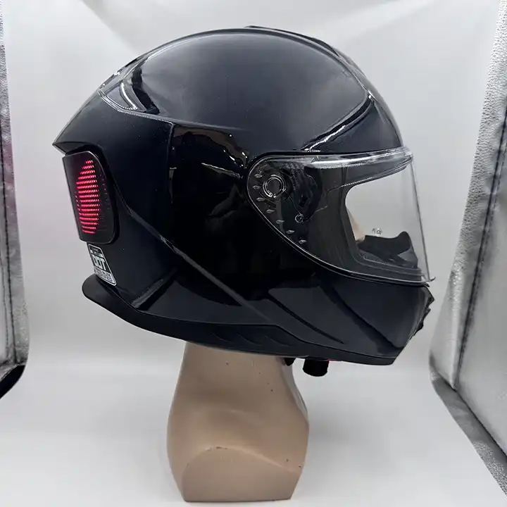 Helmet side profile view