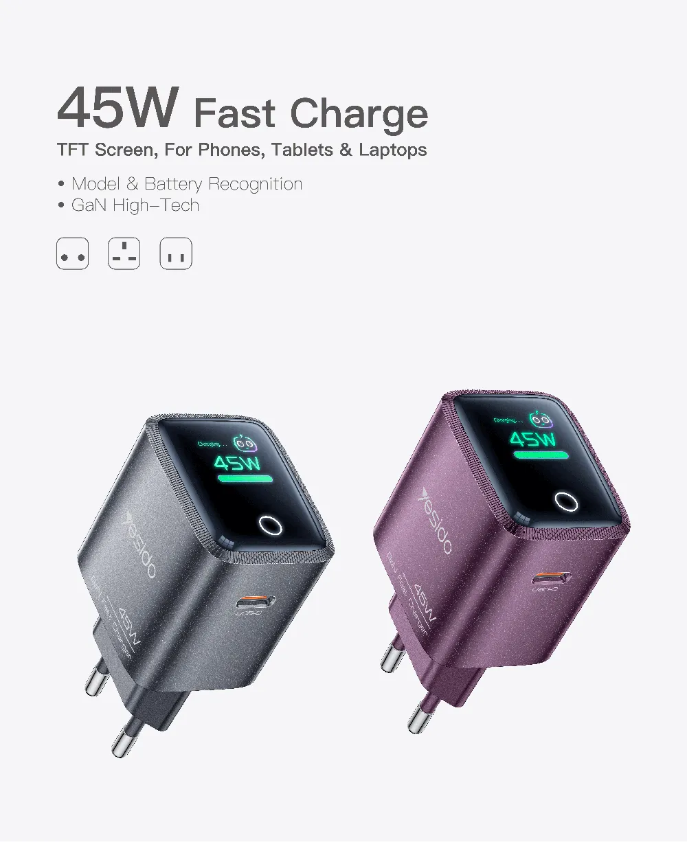 45W iPhone 18 fast wall charger