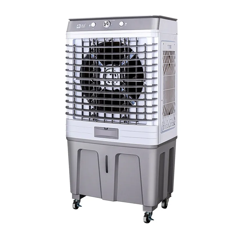 Mobile industrial air cooler on castors