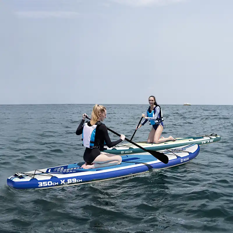Women Paddling SUP on Ocean