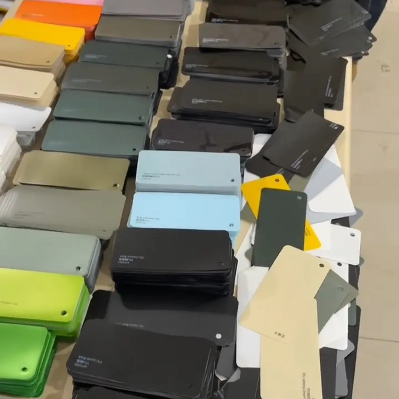 Custom color swatch samples for wholesale PPF private label — showing extensive color options for automotive film branding