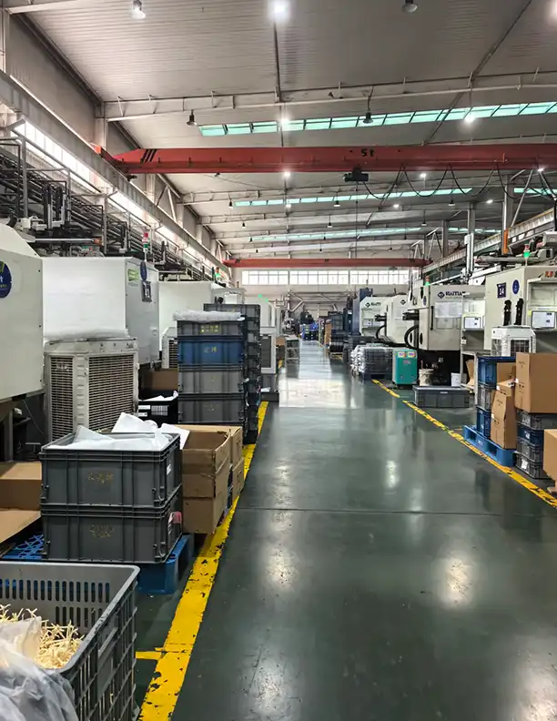 Large-scale CNC machining factory floor in Zhongshan, Guangdong — the kind of facility where factory-direct pricing starts