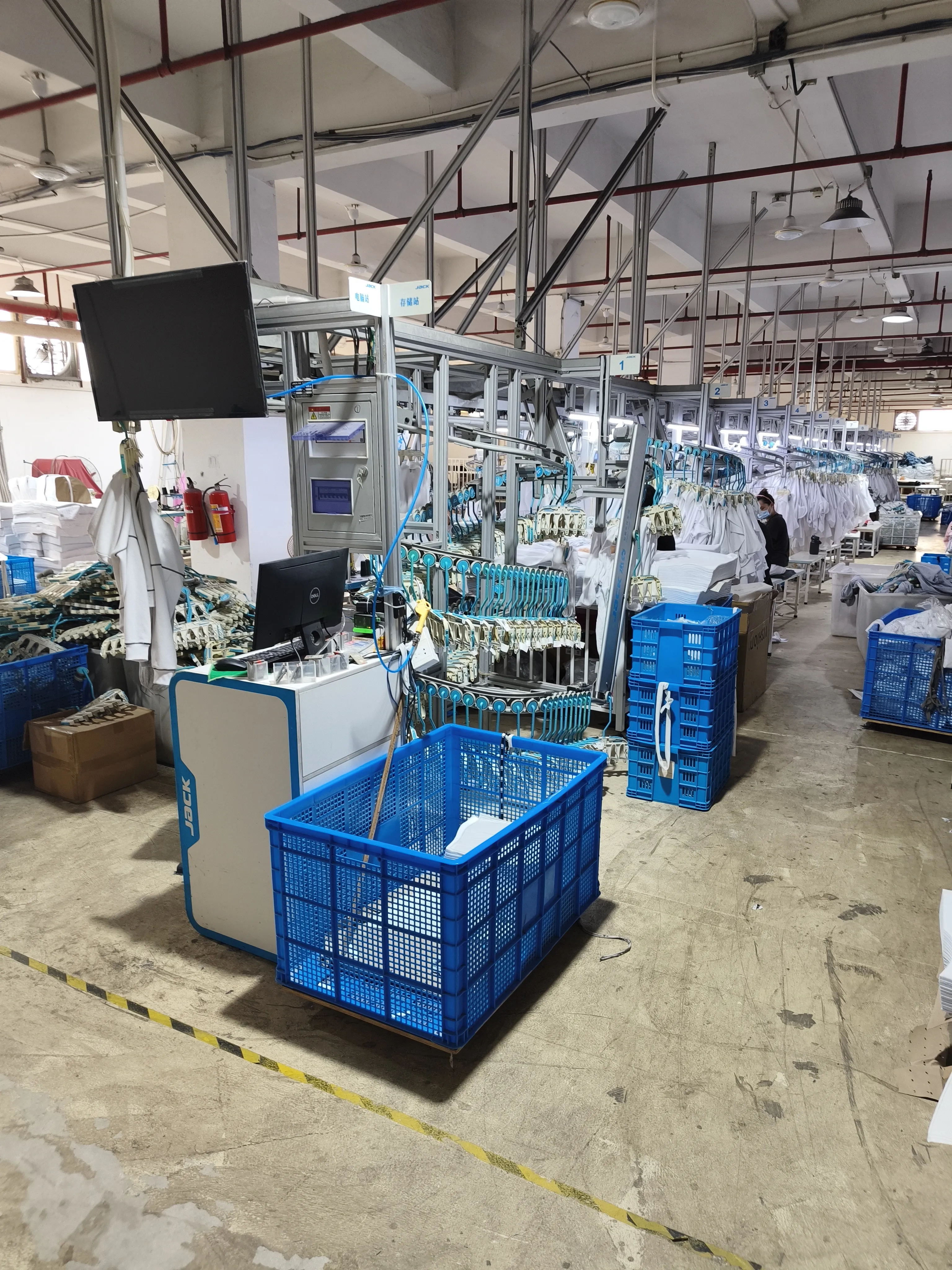 Interior of a vertically integrated textile and garment factory in Zhaoqing, China